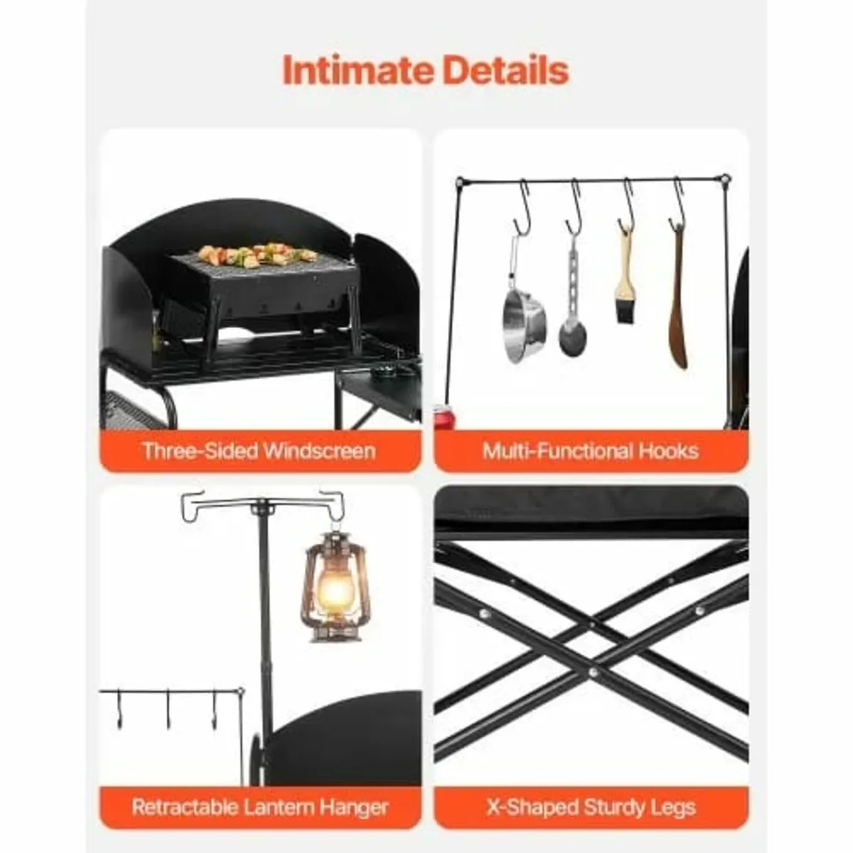 Camping Kitchen Table, Outdoor Camp Cooking Table, - Image 2
