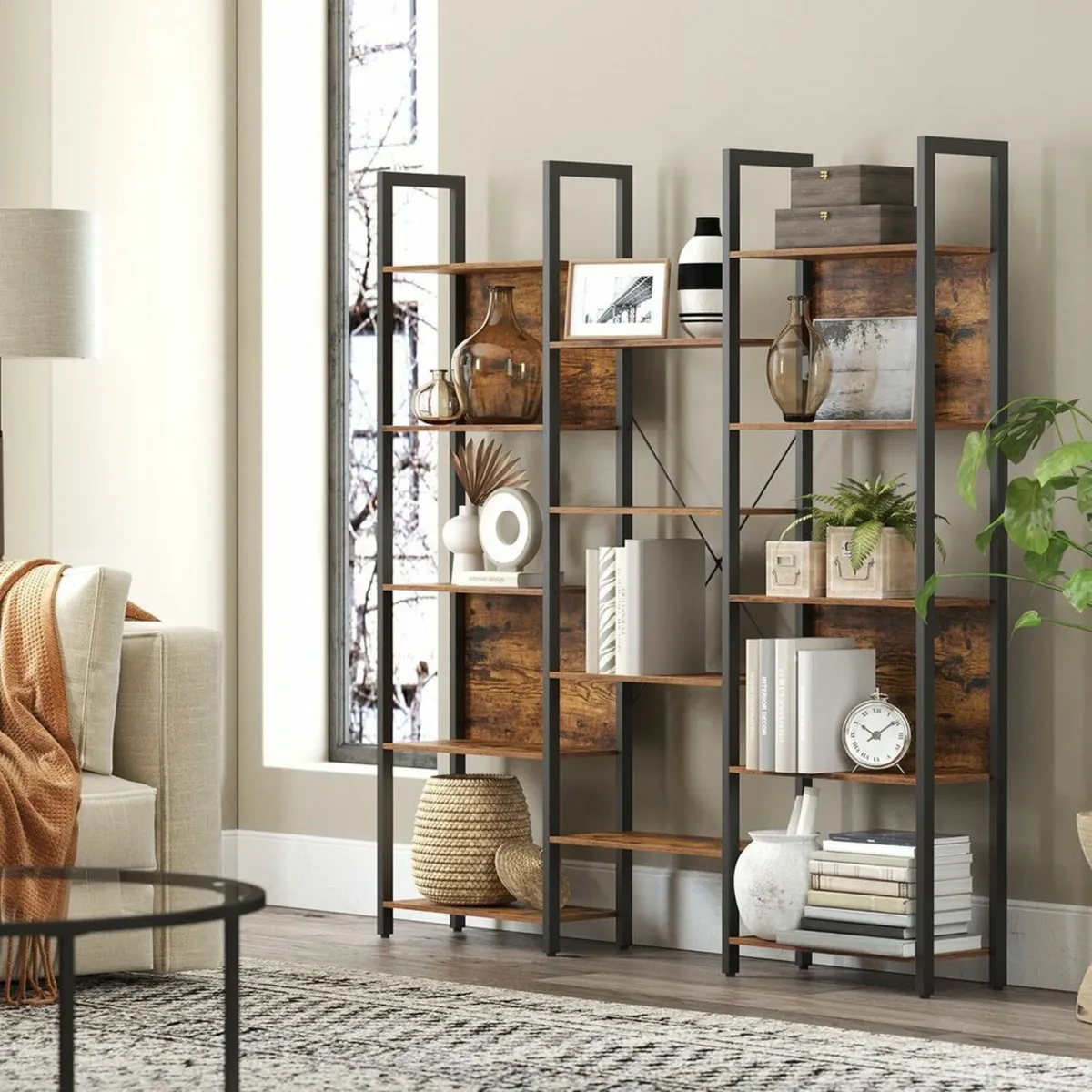 Bookcase, Floor Standing Book shelf with 14 Shelve - Image 3