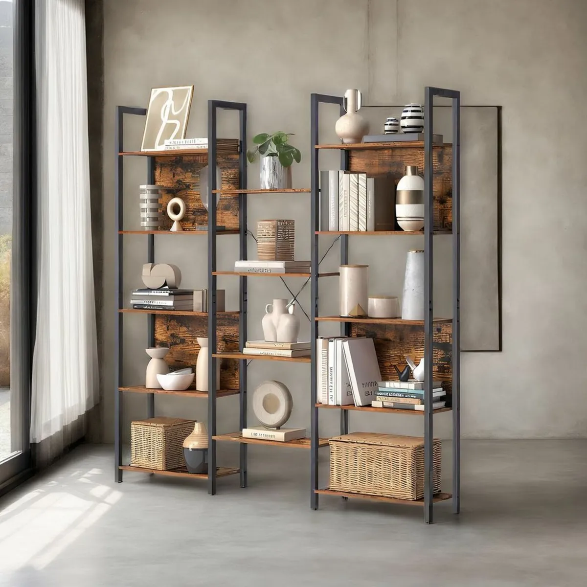Bookcase, Floor Standing Book shelf with 14 Shelve - Image 4