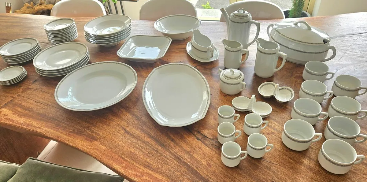 Handmade very old porcellaine set from Germany. - Image 1