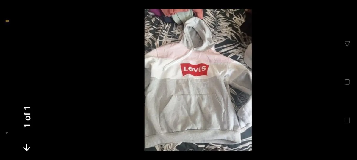 Ladies levis hoody size 10