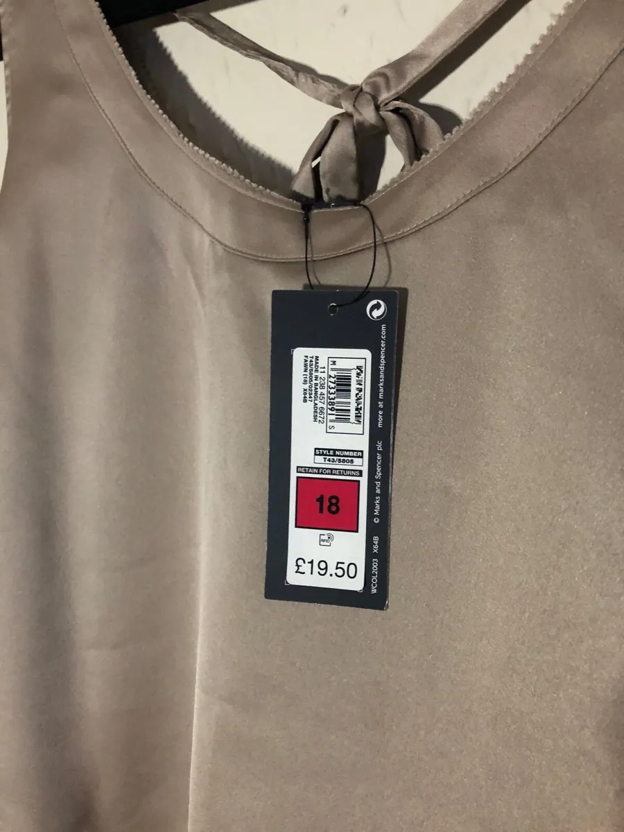M&S Satin Top BNWT - Image 3