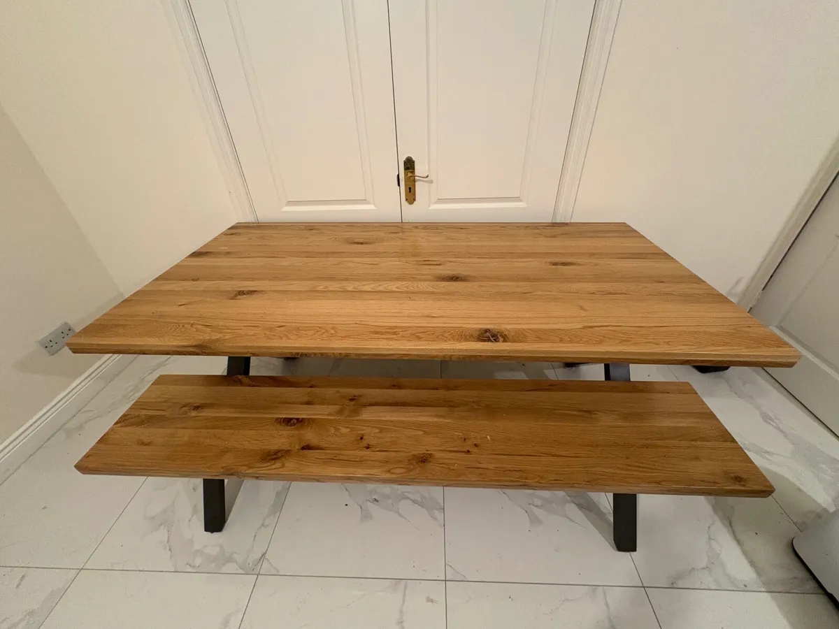 Bench and Dining Table Set - Image 1