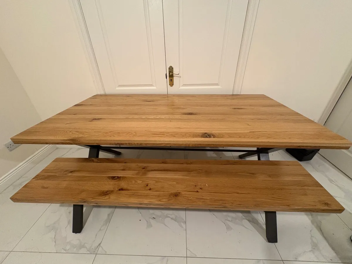 Bench and Dining Table Set - Image 2