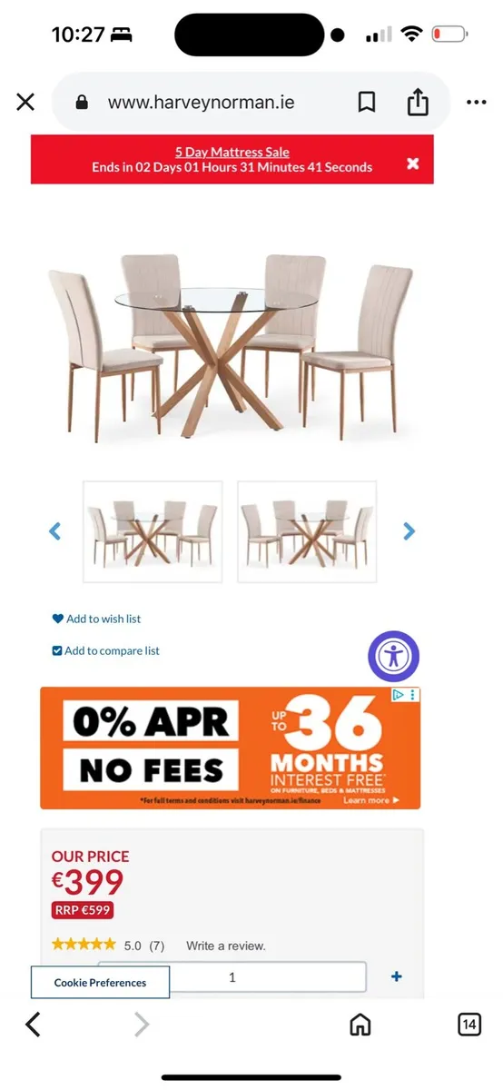 Kitchen dining set - Image 4