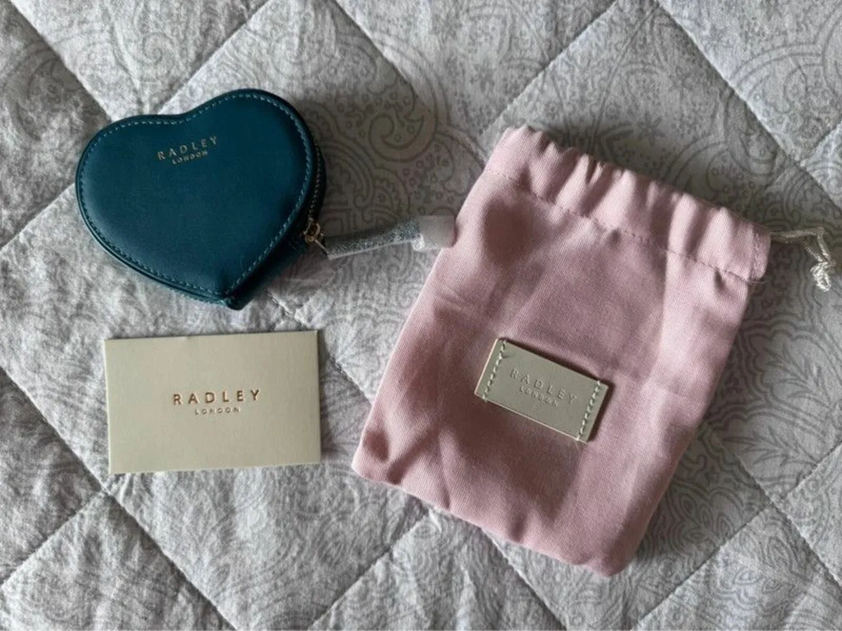 Radley Heart-Shaped Leather Coin Purse - Image 1