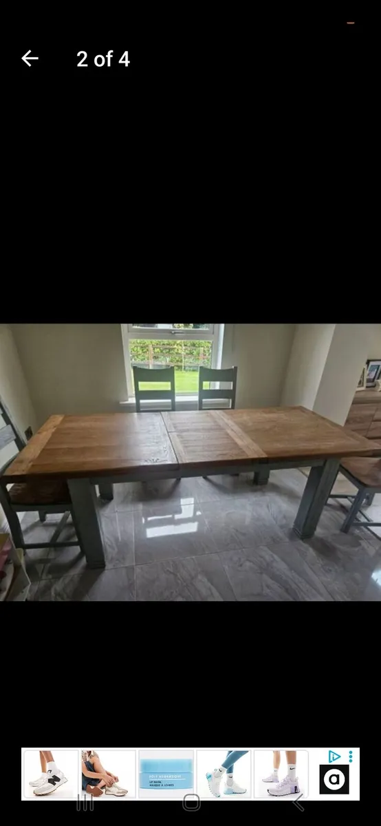Extending dining table and chairs - Image 3