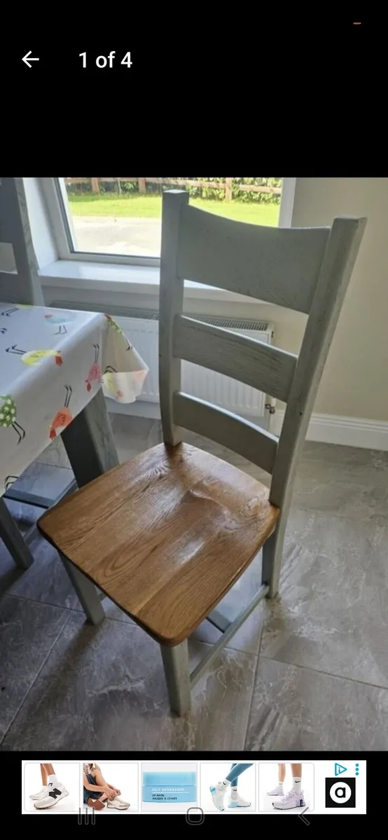 Extending dining table and chairs - Image 4
