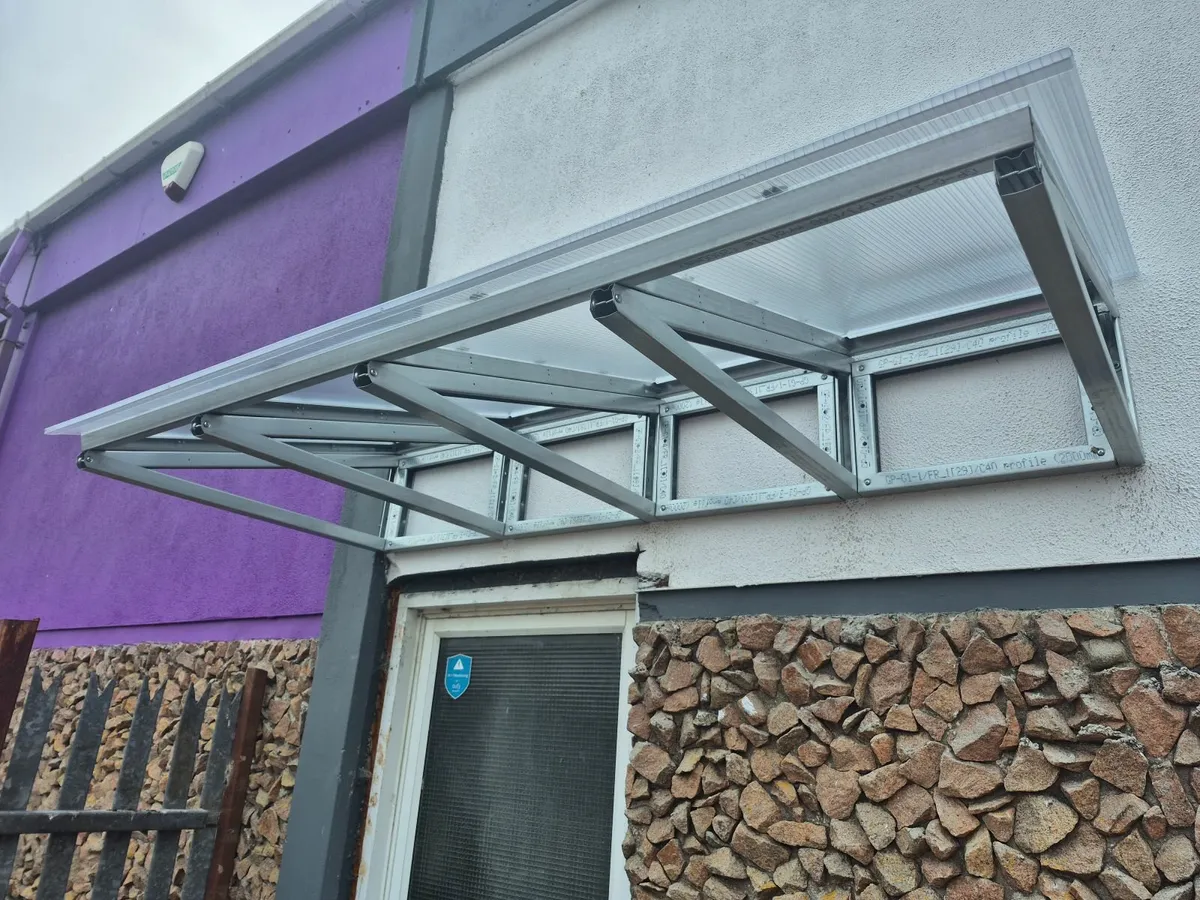 Door Canopy 2.1m x 0.9m 10mm Polycarbonate - Image 1