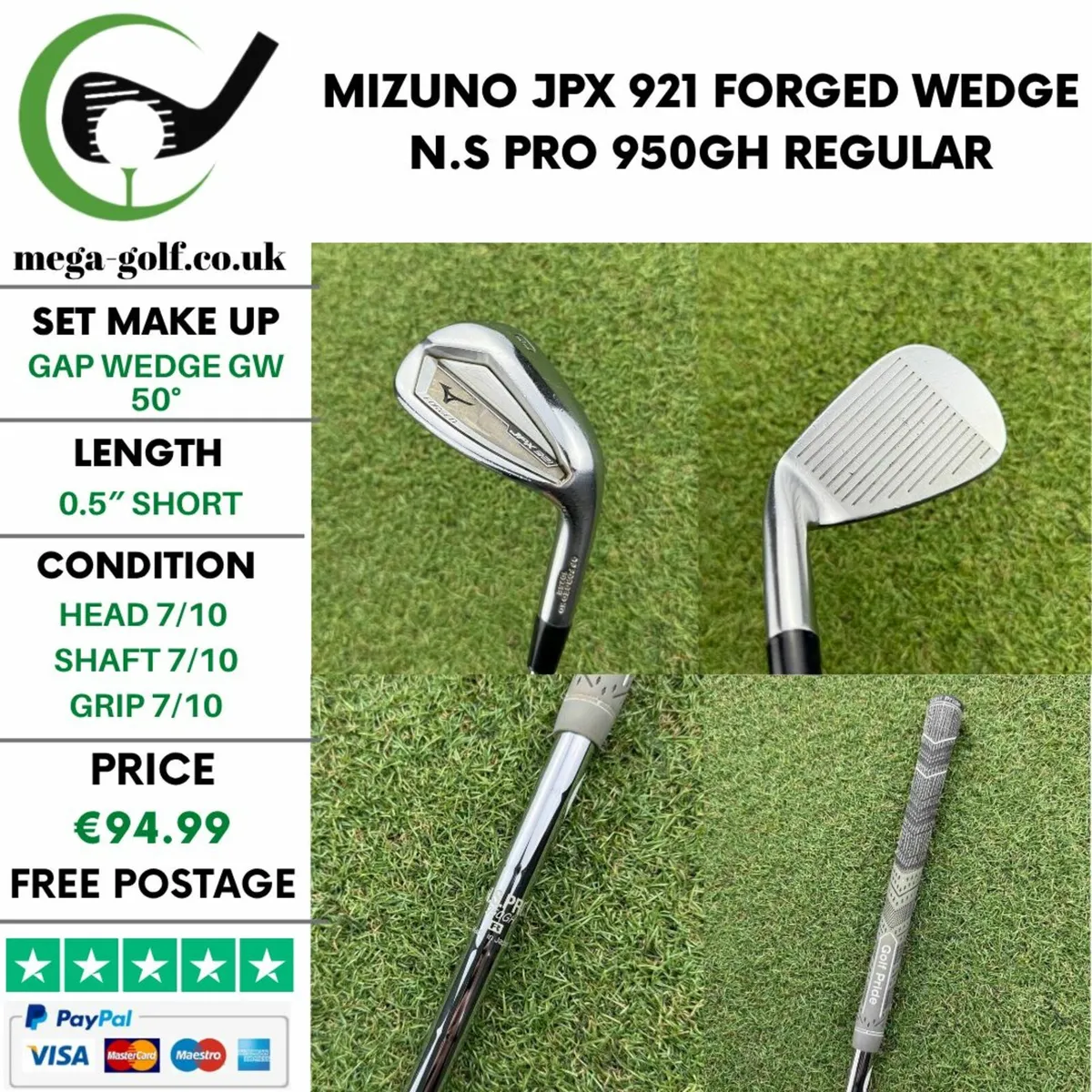 Mizuno Jpx 921 Forged Wedge Gw 50° / Regular - Image 1