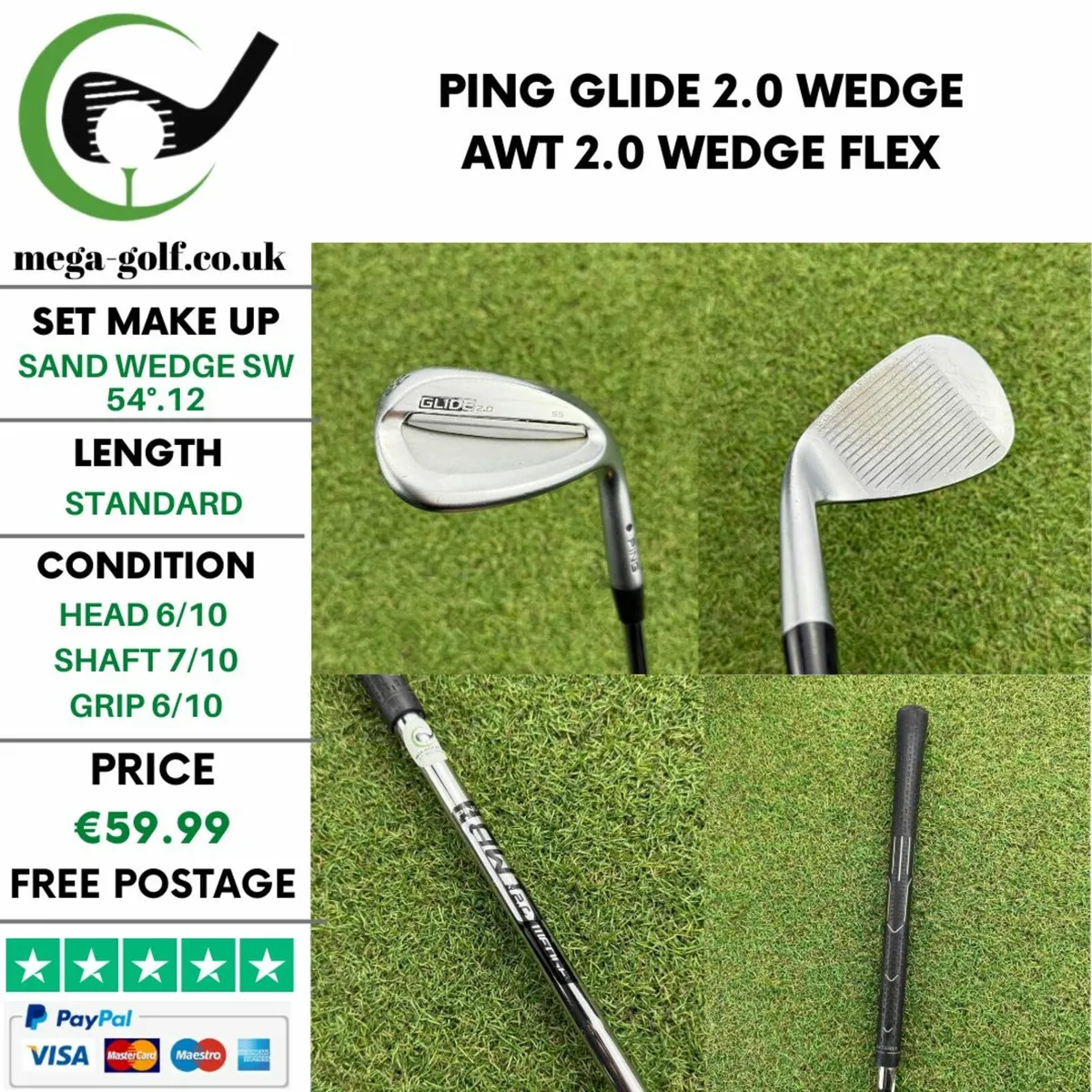 Ping Glide 2.0 Wedge Sw 54°.12 / Awt 2.0 Wedge - Image 1