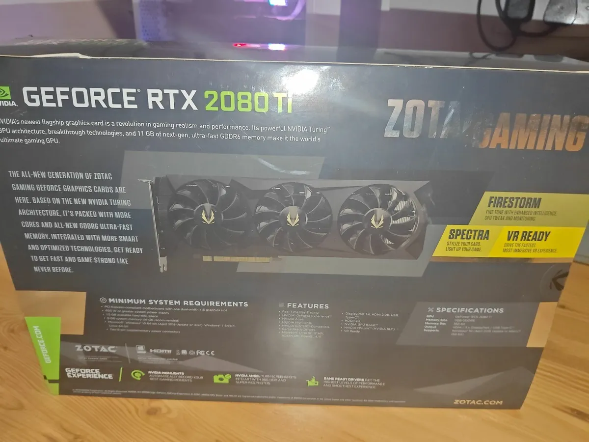 Graphics Card Zotac Amp Rtx 2080 Ti 11gb - Image 2