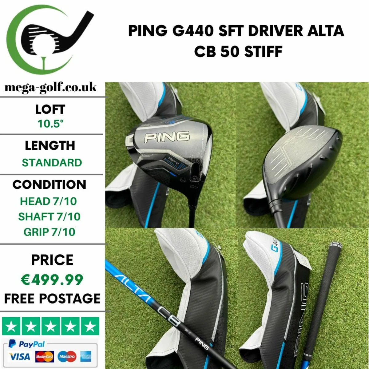 Ping G440 SFT Driver / 10.5° / Alta Cb 50 Stiff - Image 1