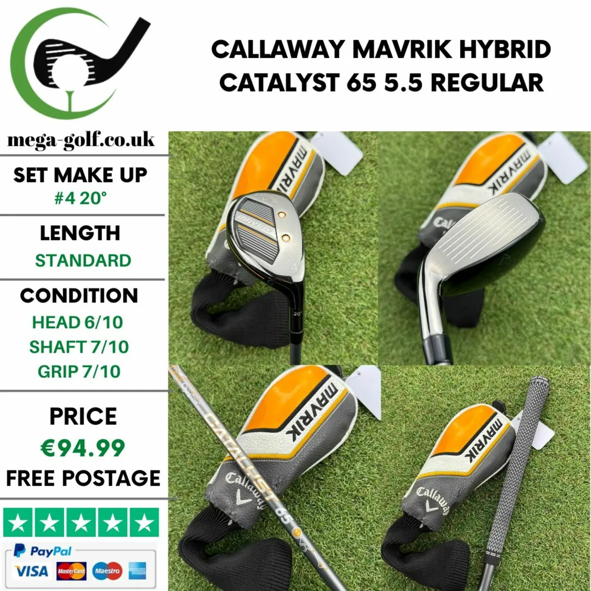 Callaway Mavrik Hybrid / #4 20° / Regular - Image 1