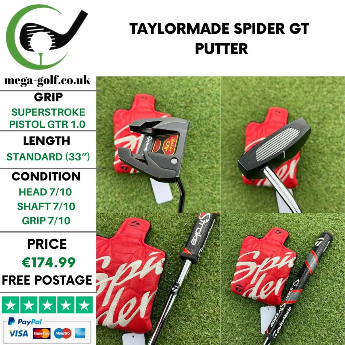 Taylormade Spider GT Putter / 33″ - Image 1