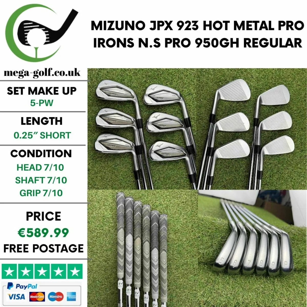 Mizuno Jpx 923 Hot Metal Pro Irons / 5-Pw /Regular - Image 1