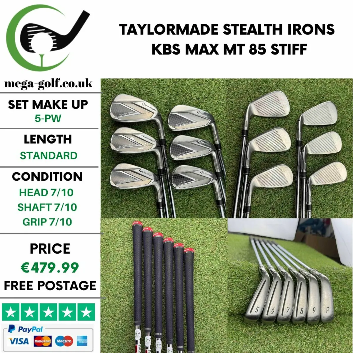 Taylormade Stealth Irons / 5-Pw / Stiff - Image 1