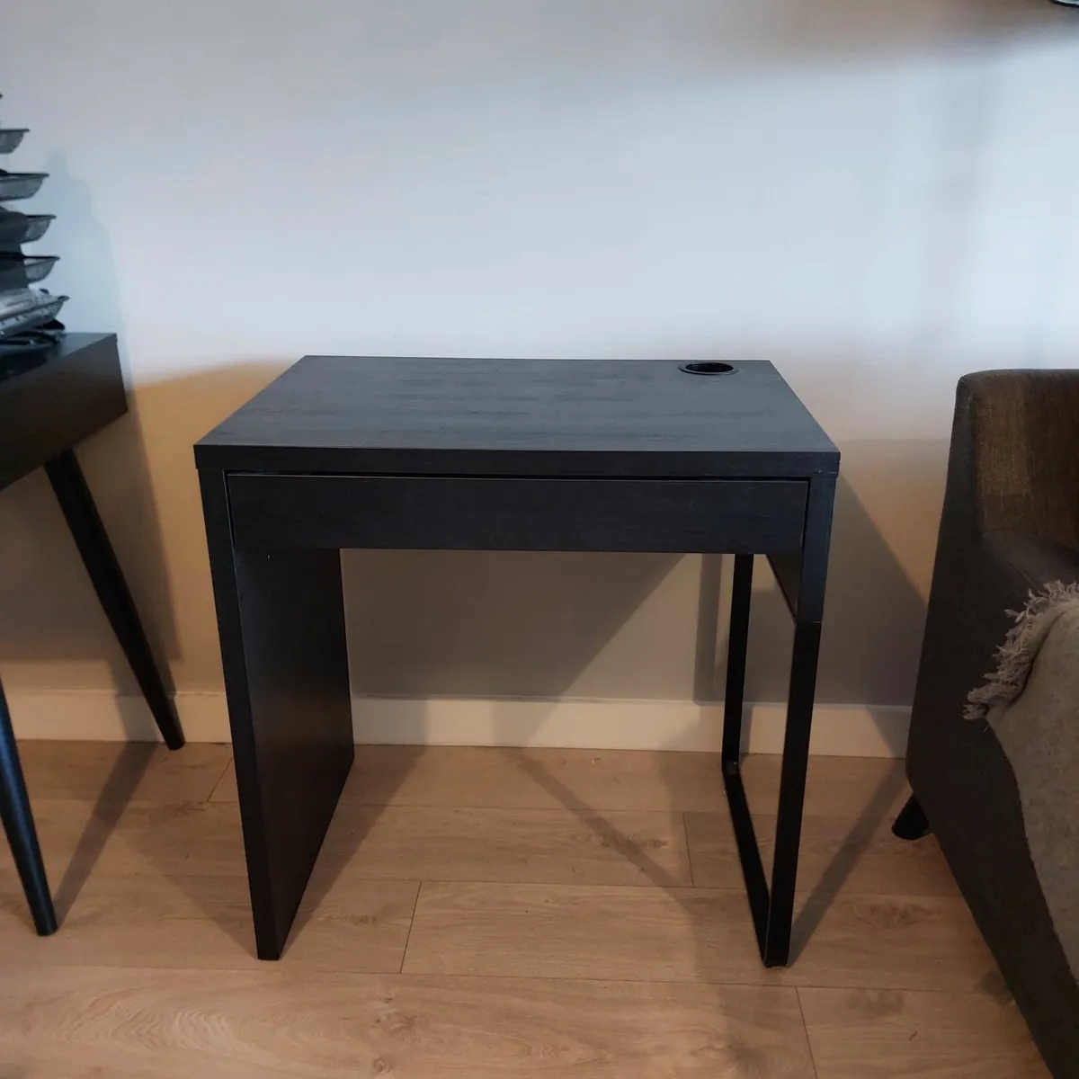 Black Wooden Desk - Image 1