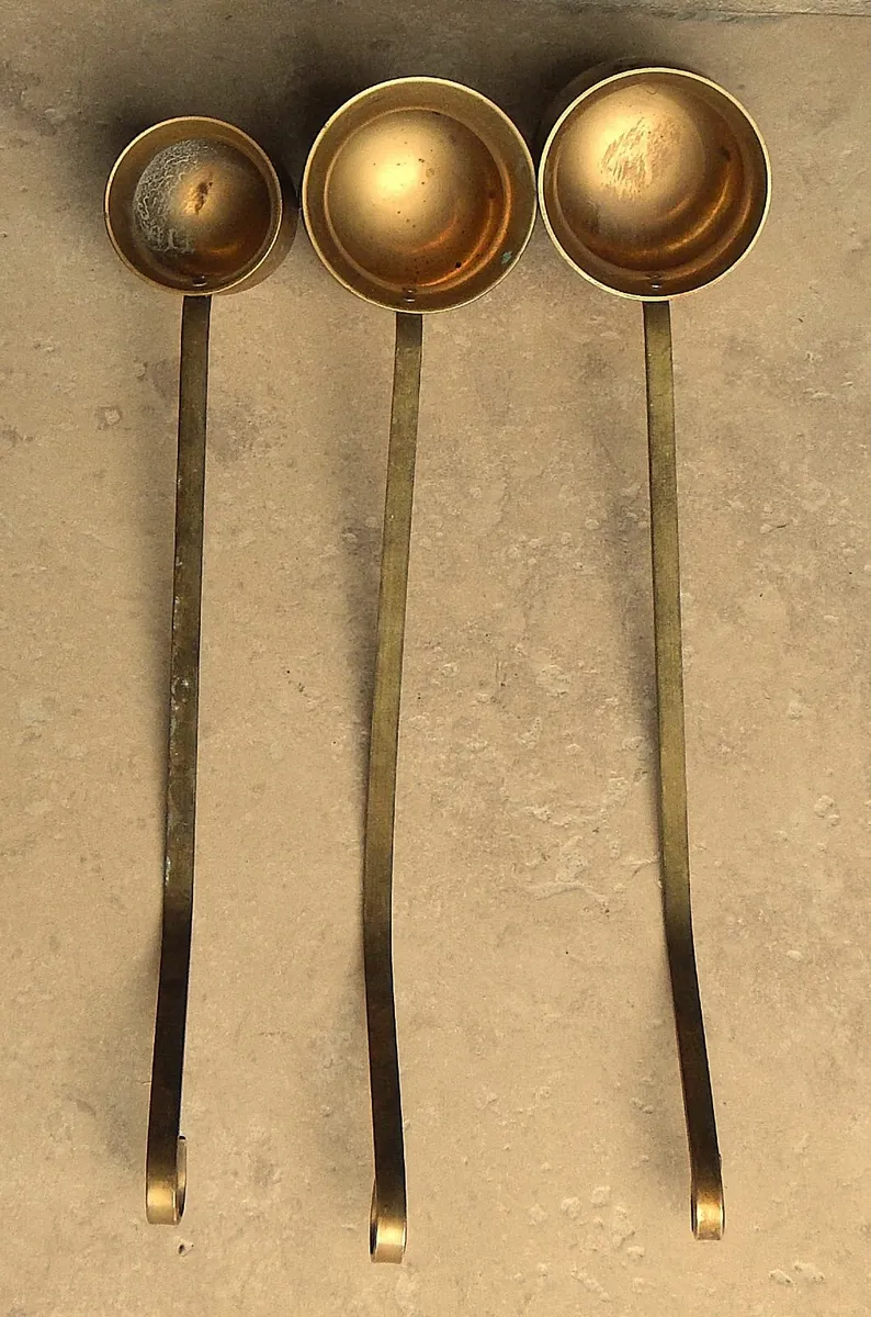 Set of Vintage Brass Liquor Ladles/Measures - Image 3