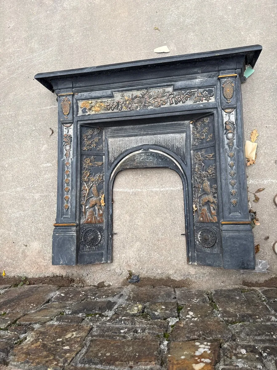 Cast iron fire place insert - Image 2