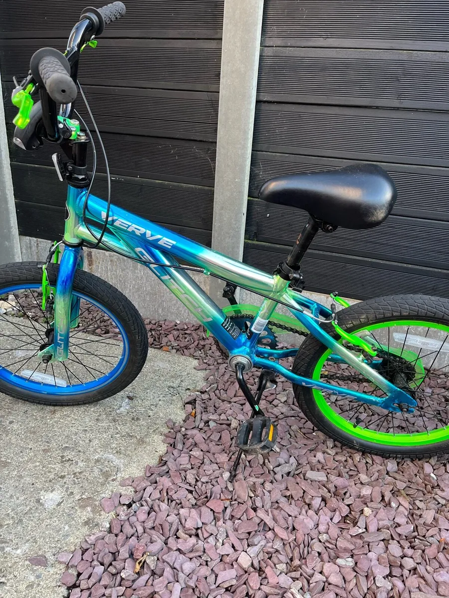 Kids blue green bike - Image 1