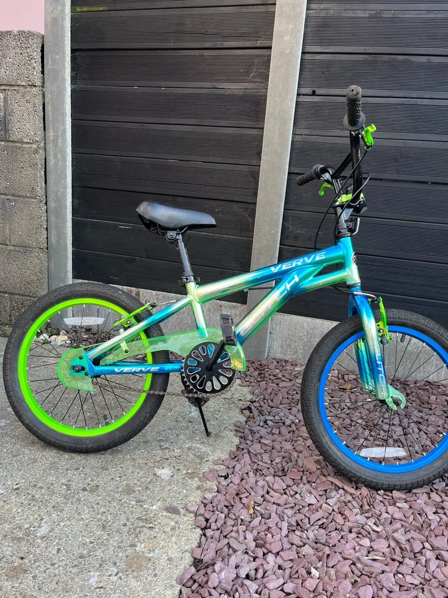Kids blue green bike - Image 3