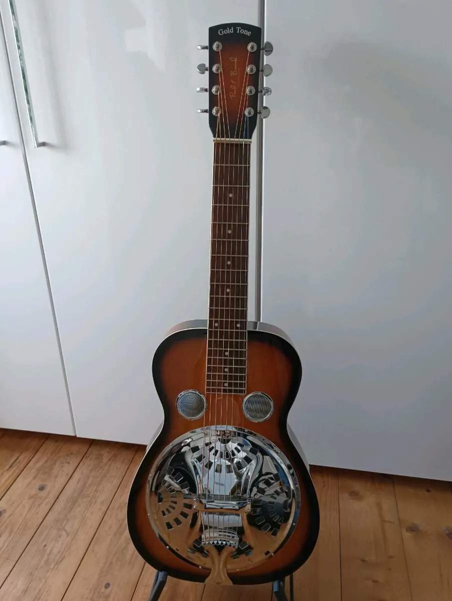 Goldtone Eight-String Square Neck Resonator Guitar - Image 1