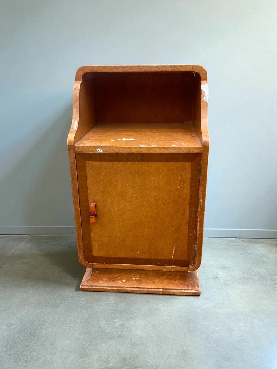Antique Bedside Cabinet / Locker - Art Deco - Image 1