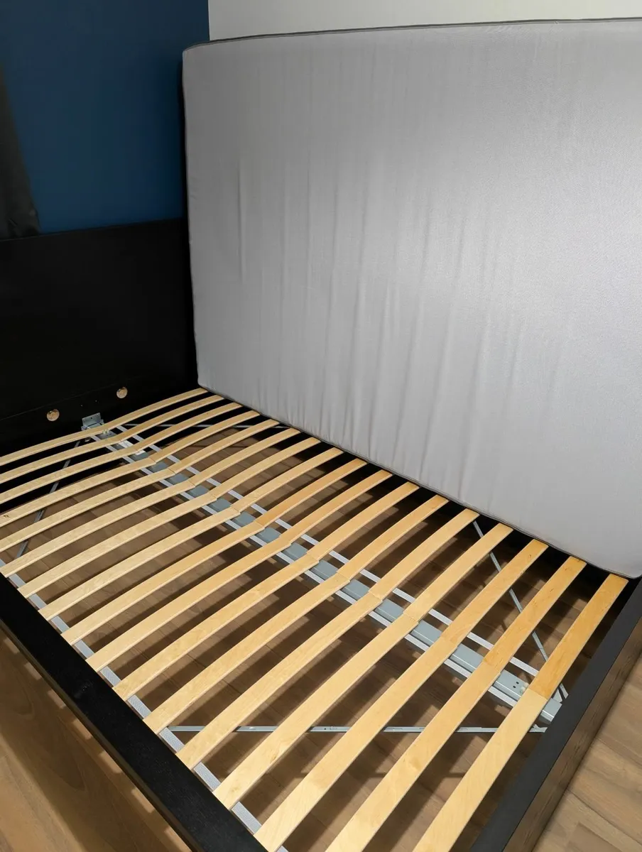 Malm Double Bed + Mattress - Image 4