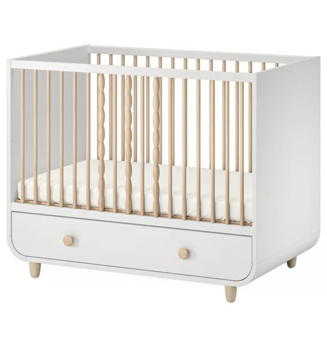 Myllra baby Cot with matching mattress - Image 4