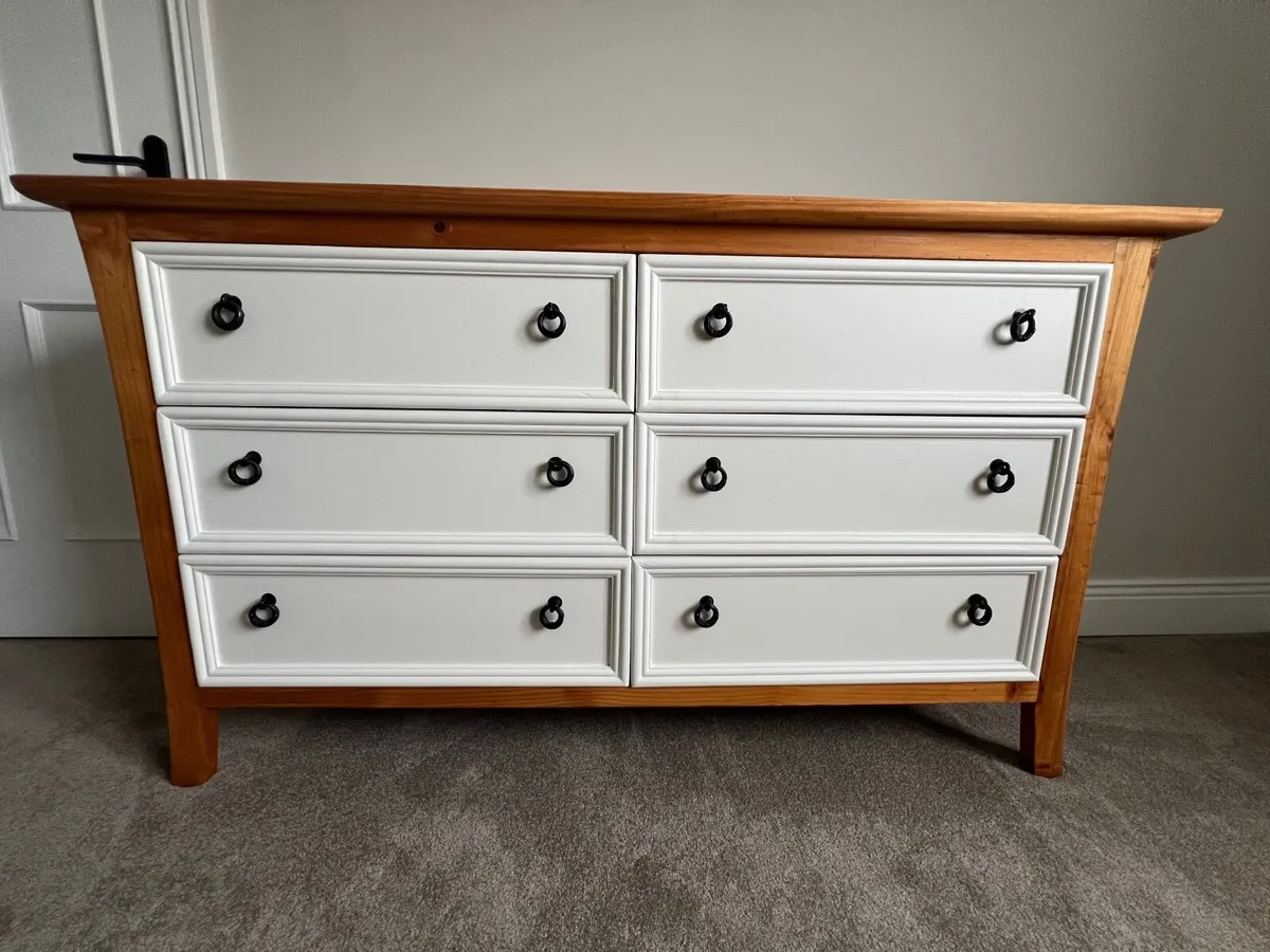 Upcycled 6 Drawer Chest of Drawers - Image 1