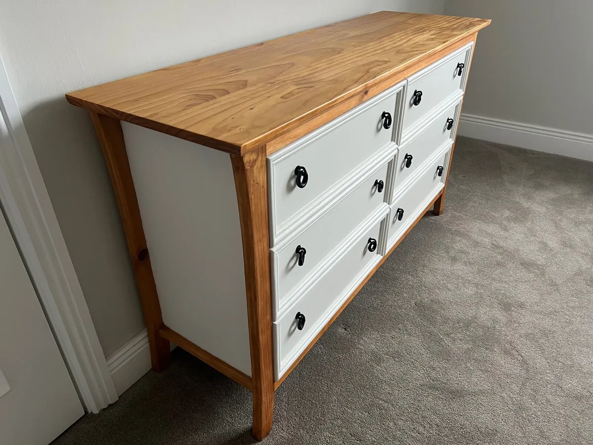 Upcycled 6 Drawer Chest of Drawers - Image 3