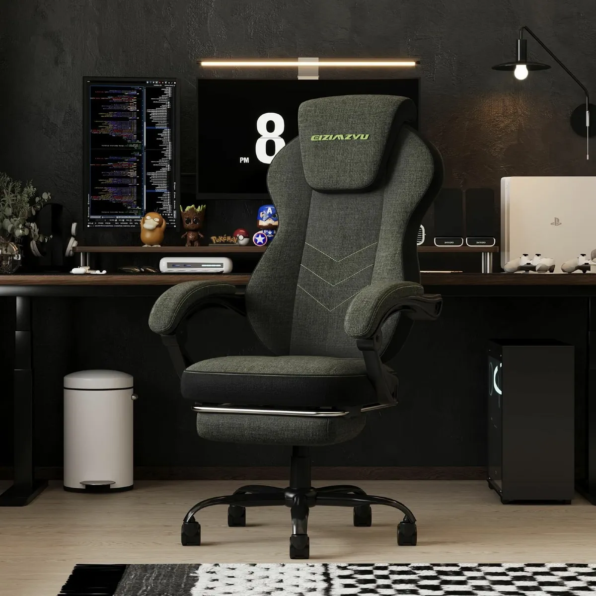 Ergonomic Office Chair Adjustable Headrest and Foo - Image 1