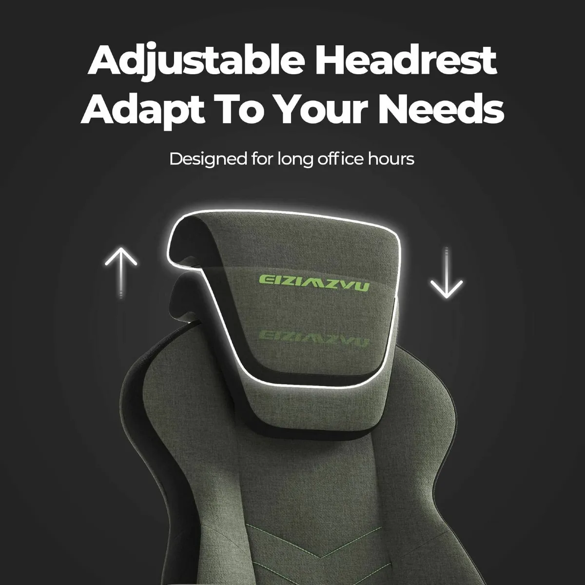 Ergonomic Office Chair Adjustable Headrest and Foo - Image 3