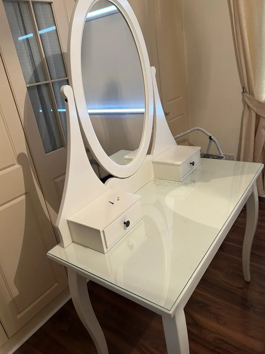 Dressing table with mirror (IKEA)