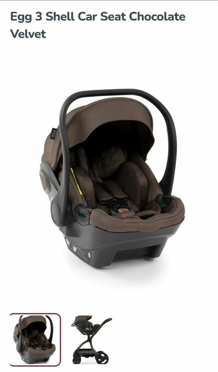 Egg Shell Car Seat and Isofix Base (brand new) - Image 1