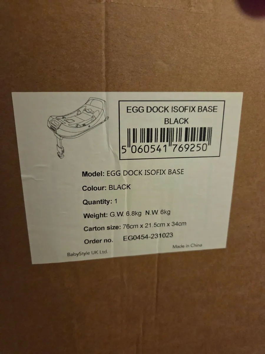 Egg Shell Car Seat and Isofix Base (brand new) - Image 3