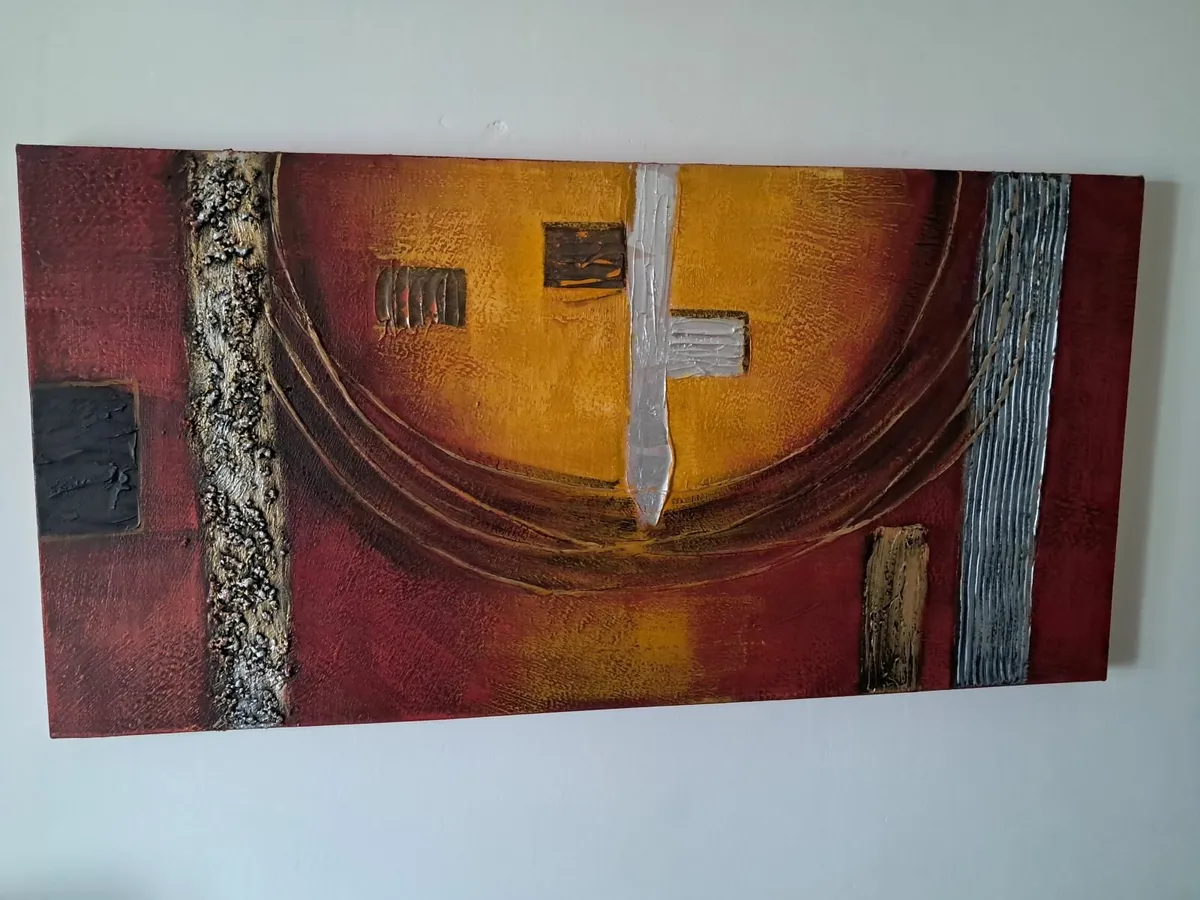 Rectangular Canvas Painting - Image 1