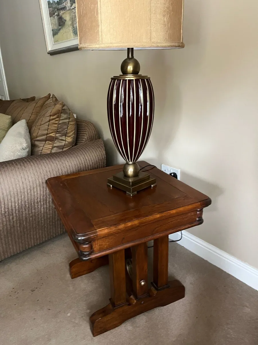 Solid wood side table - Image 3