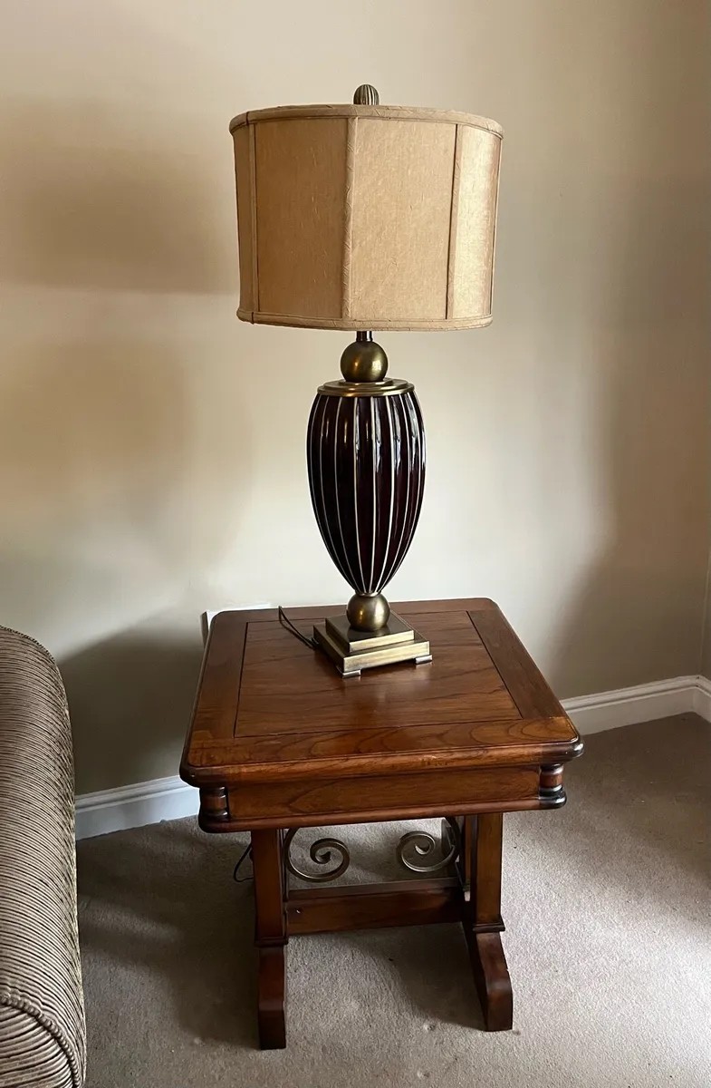 Solid wood side table - Image 4