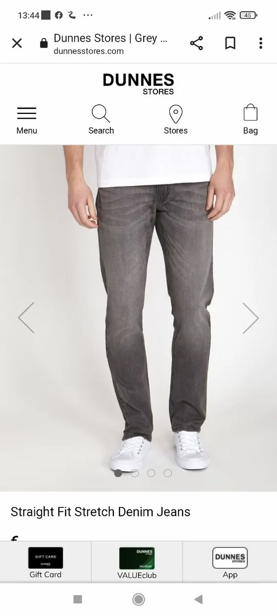 Dunnes straight fit man jeans w34 l32 - Image 1