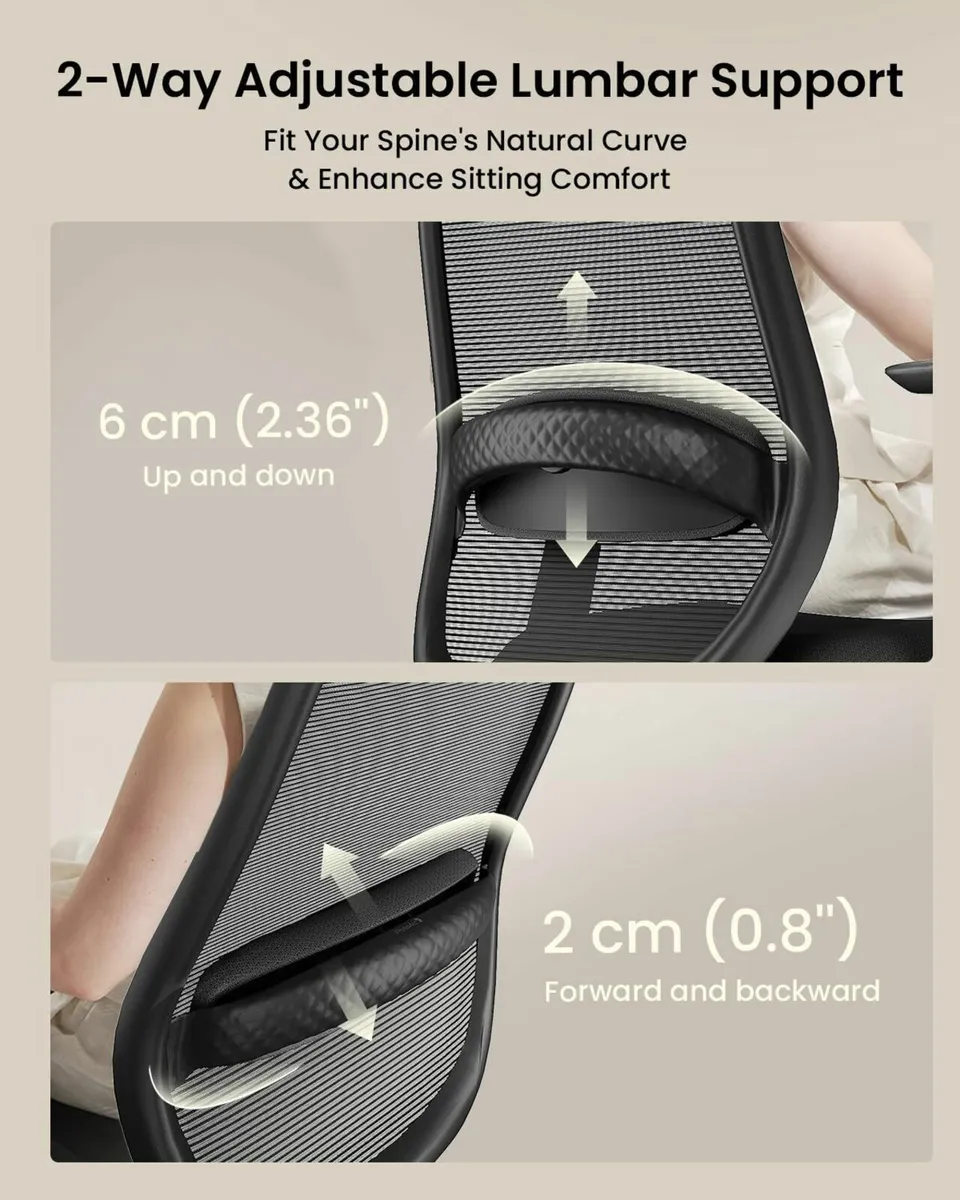 EC200 Ergonomic Office Chair - High Back Computer - Image 3