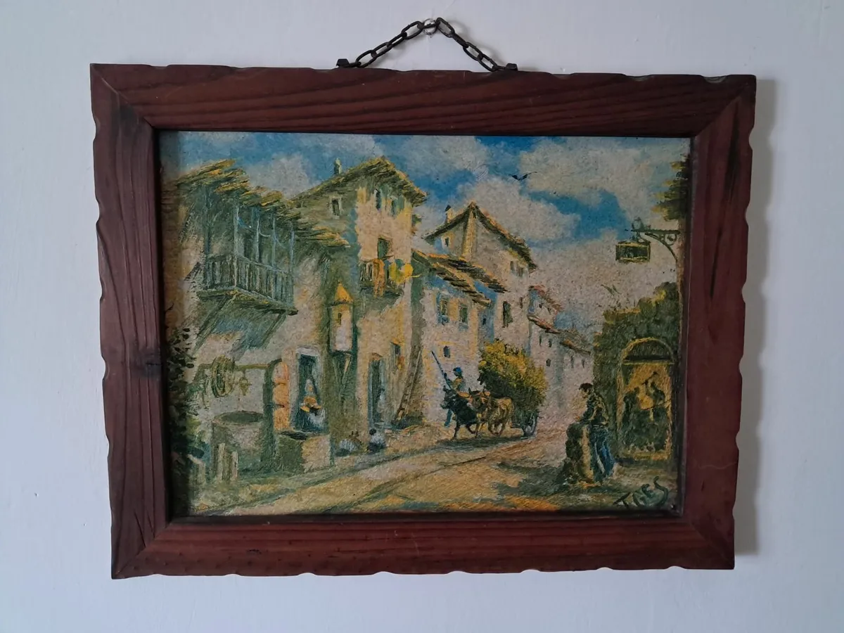 Vintage Spanish Painting - Image 1