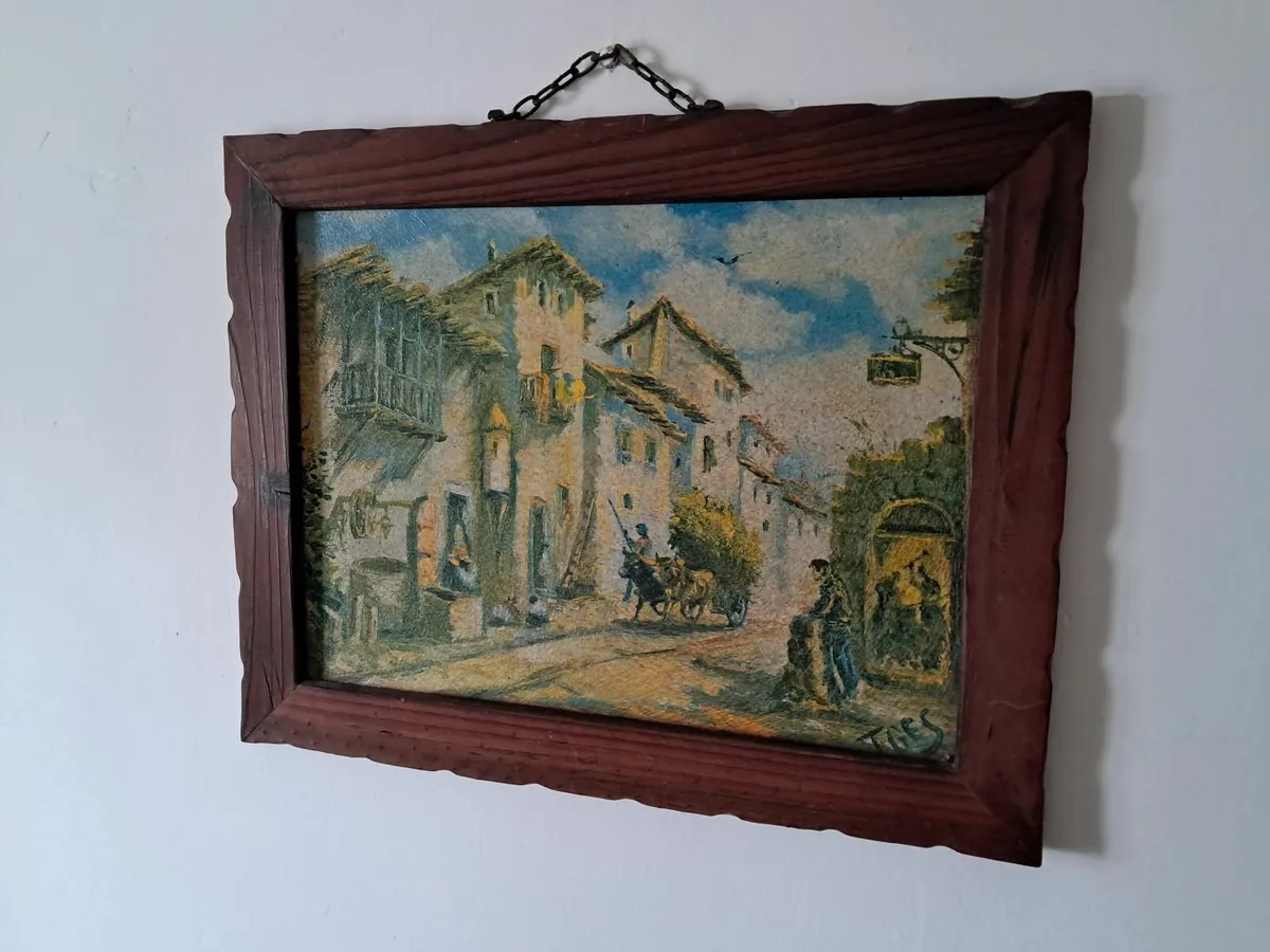 Vintage Spanish Painting - Image 2