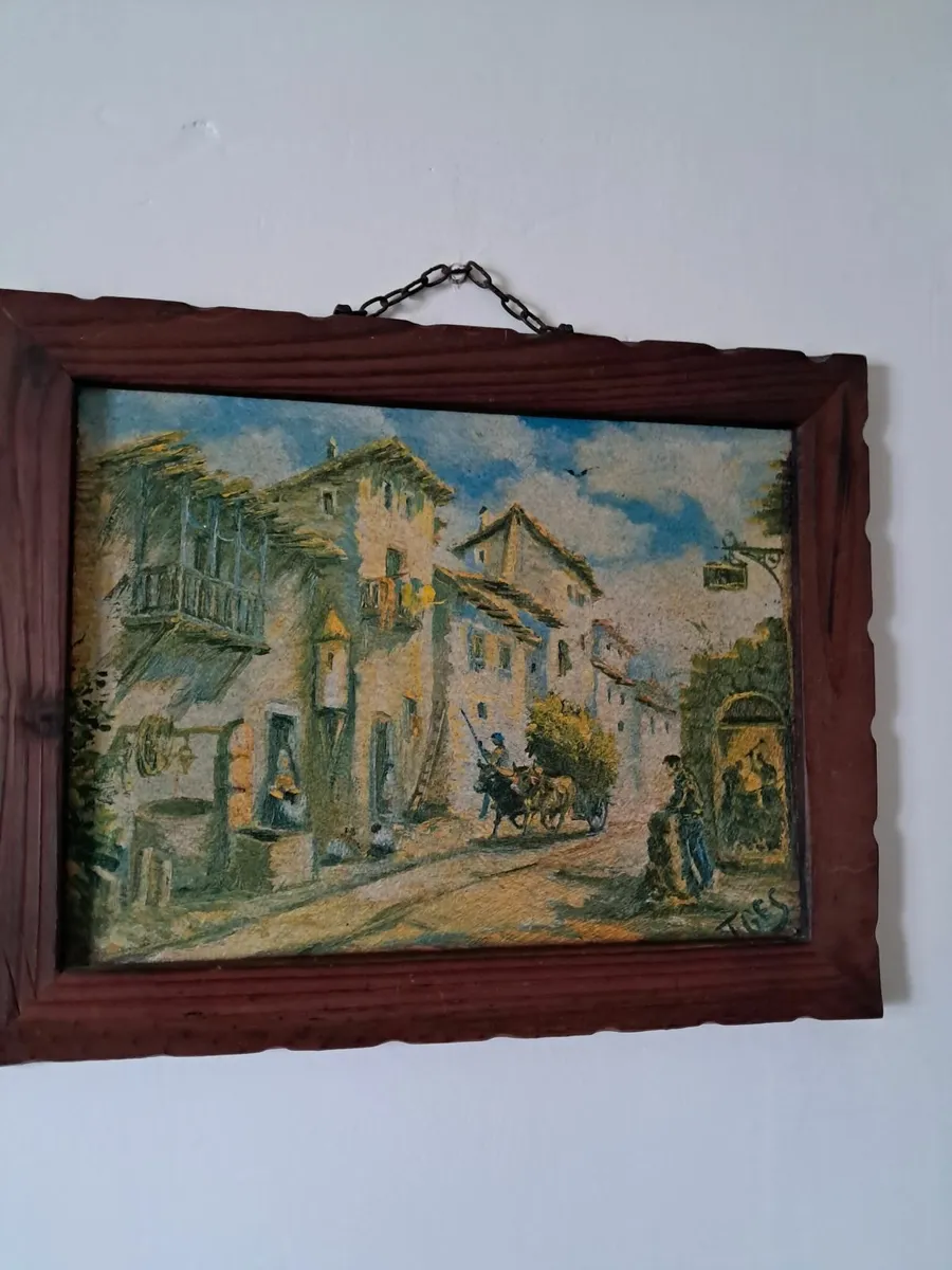 Vintage Spanish Painting - Image 3