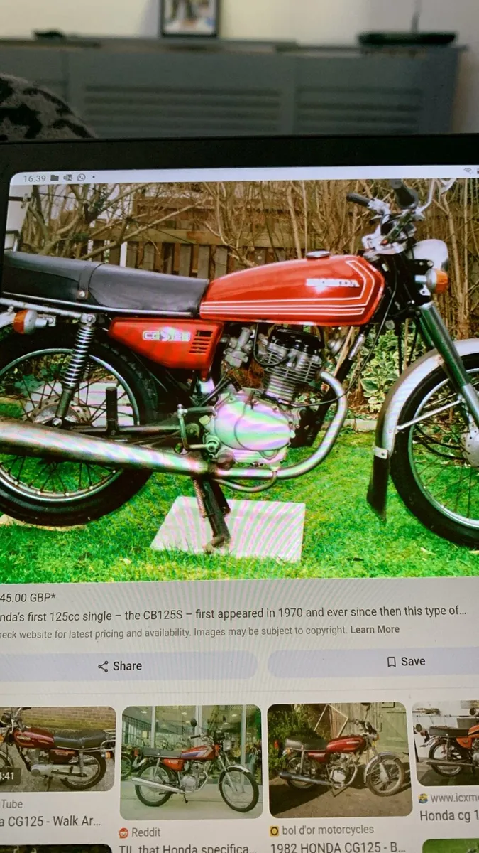Wanted Honda cg 125 1984 front forks etc