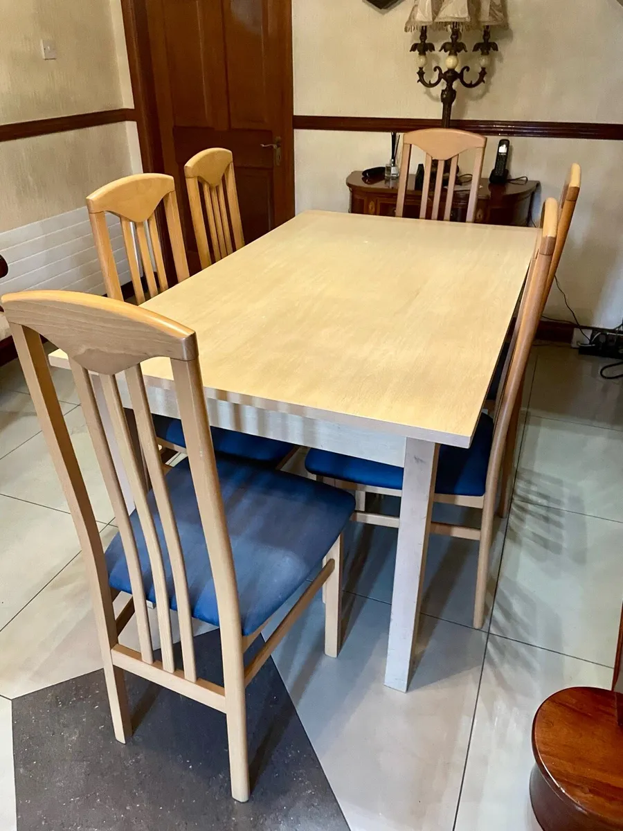 Dining Table & 6 Chairs - Image 1