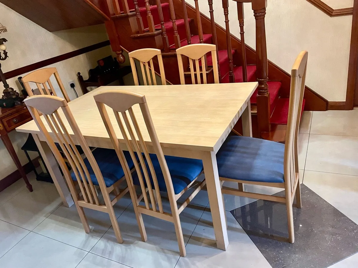 Dining Table & 6 Chairs - Image 2