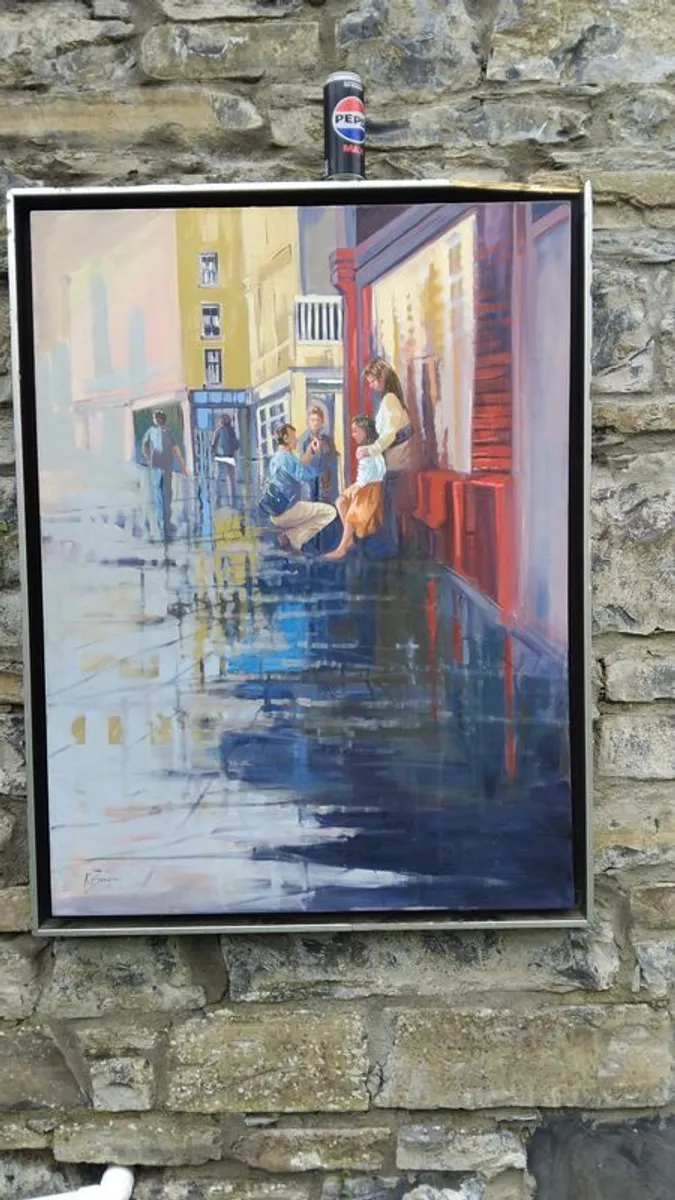 Painting oil on canvas by Irish artist Kate Beagan. Plenty of Information online. - Image 1