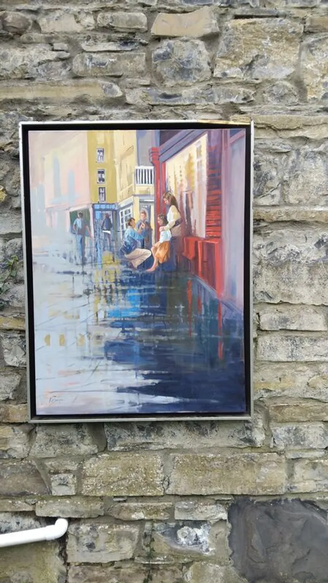 Painting oil on canvas by Irish artist Kate Beagan. Plenty of Information online. - Image 2